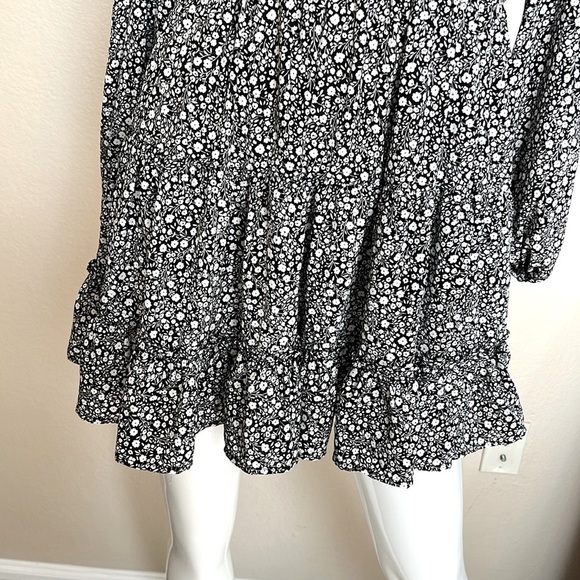 Floral Black and White Dress - Picture 8 of 8